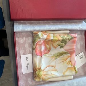 Ferragamo Floral Scarf - Excellent Condition